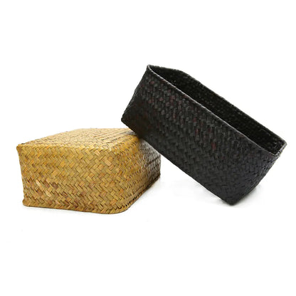 Handmade Straw Woven Fruit Basket