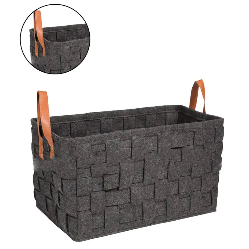 Felt Storage Basket, Clothing Organizer