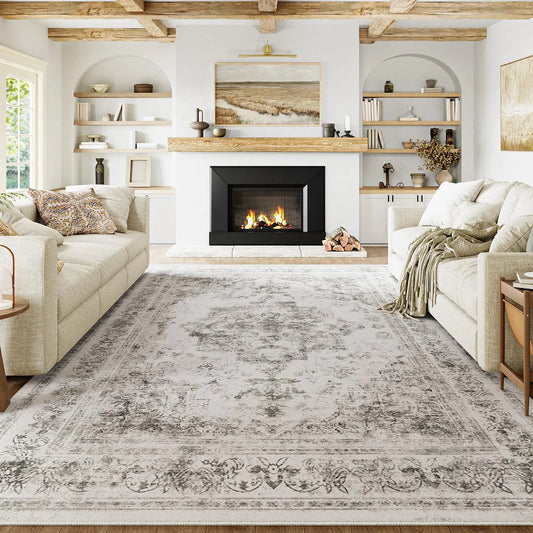 PureCozy 8x10 Vintage Rug Grey