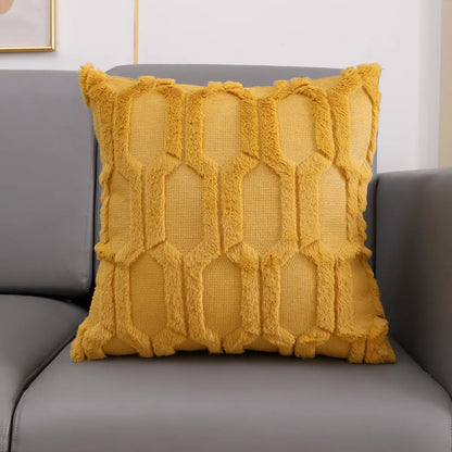 Classic Plush Embroidered Sofa Cushion