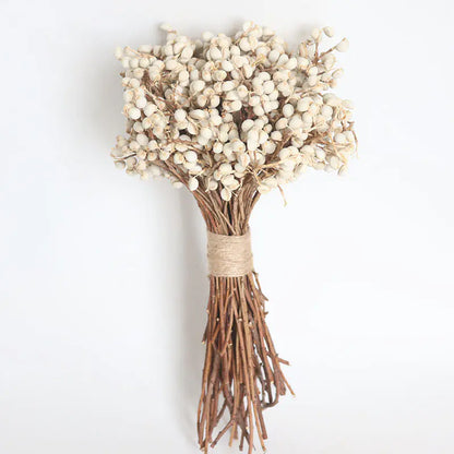 Dried White Fruit Flowers 100g for Home Decor